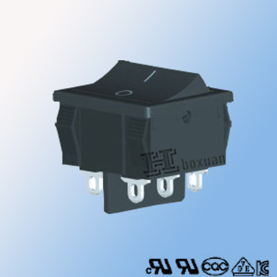 【供應由UL CUL VDE CQC認證的翹板開關RS601F-2020012BB】價格,廠家,圖片,電工開關,深圳市宏博軒科技-