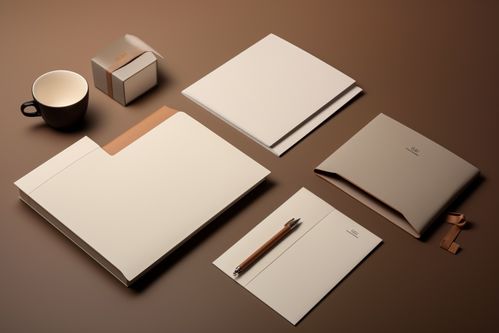 簡潔文件辦公用品VI樣機效果圖 提升網站設計的專業質感